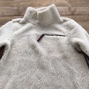 LL bean sherpa jacket in “sailcloth”